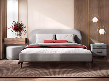 Кровать Сонум Katrin Микровелюр Кофе 256