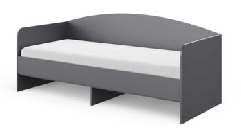 Кровать 120х200 см Сонум Crystal Графит (с основанием из ДСП)