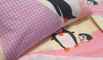 Комплект постельного белья ясельный Kariguz Пингвины