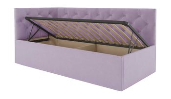 Кровать по распродаже Димакс Бриони с подъемным механизмом 120x200 Велюр Velutto 10 уцененная