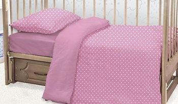 Комплект постельного белья ясельный Этель Розовые сны