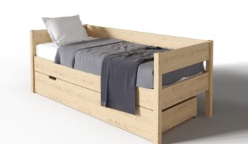 Кровать с ящиками Арско Алекса Сосна (с основанием)