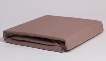 Простыня коричневое German Grass Jersey Taupe Grass на резинке